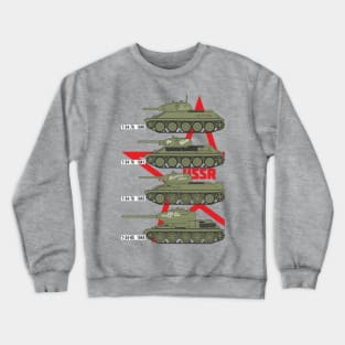 Soviet T-34 Tanks Crewneck Sweatshirt